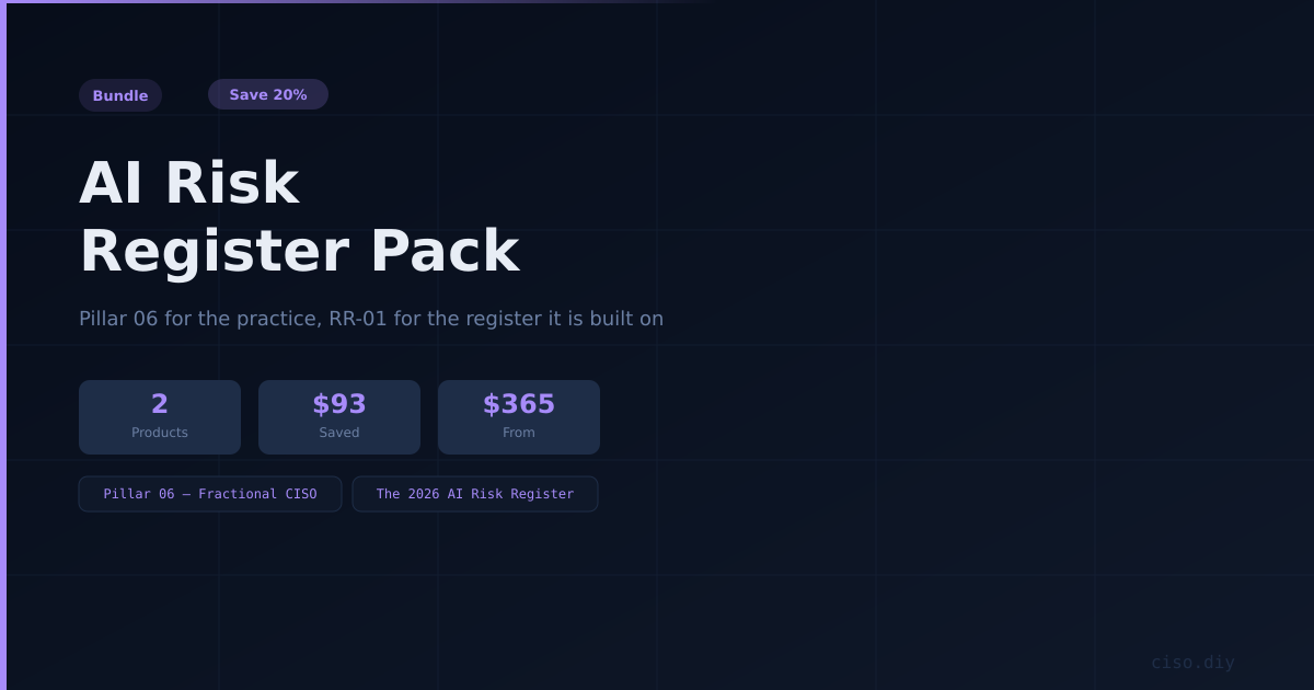 AI Risk Register Pack