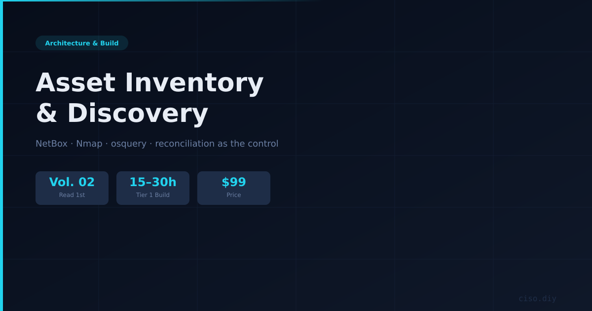 Build Series Vol. 02 — Asset Inventory & Discovery preview