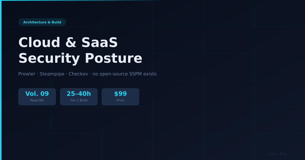 Build Series Vol. 09 — Cloud & SaaS Security Posture preview