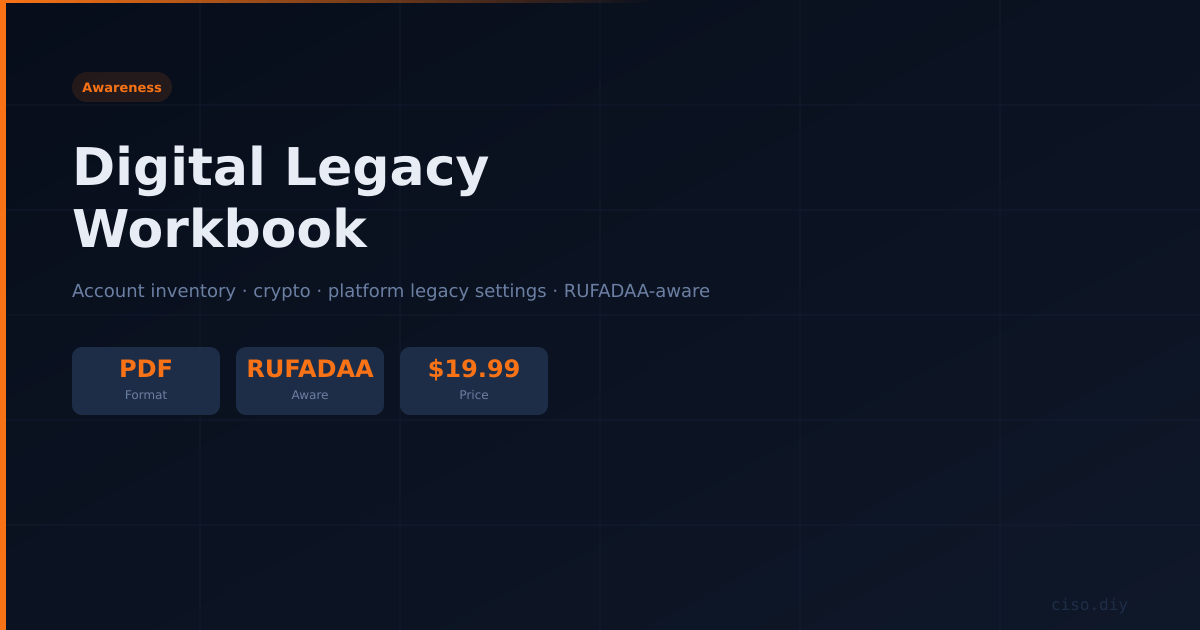 Digital Legacy Workbook preview