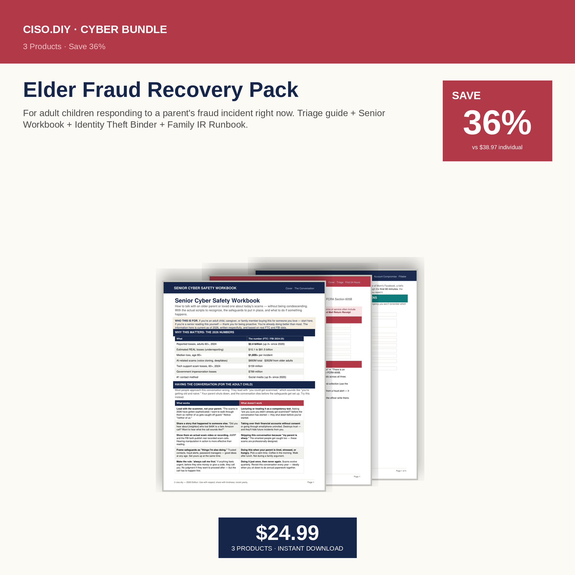 Elder Fraud Recovery Pack preview