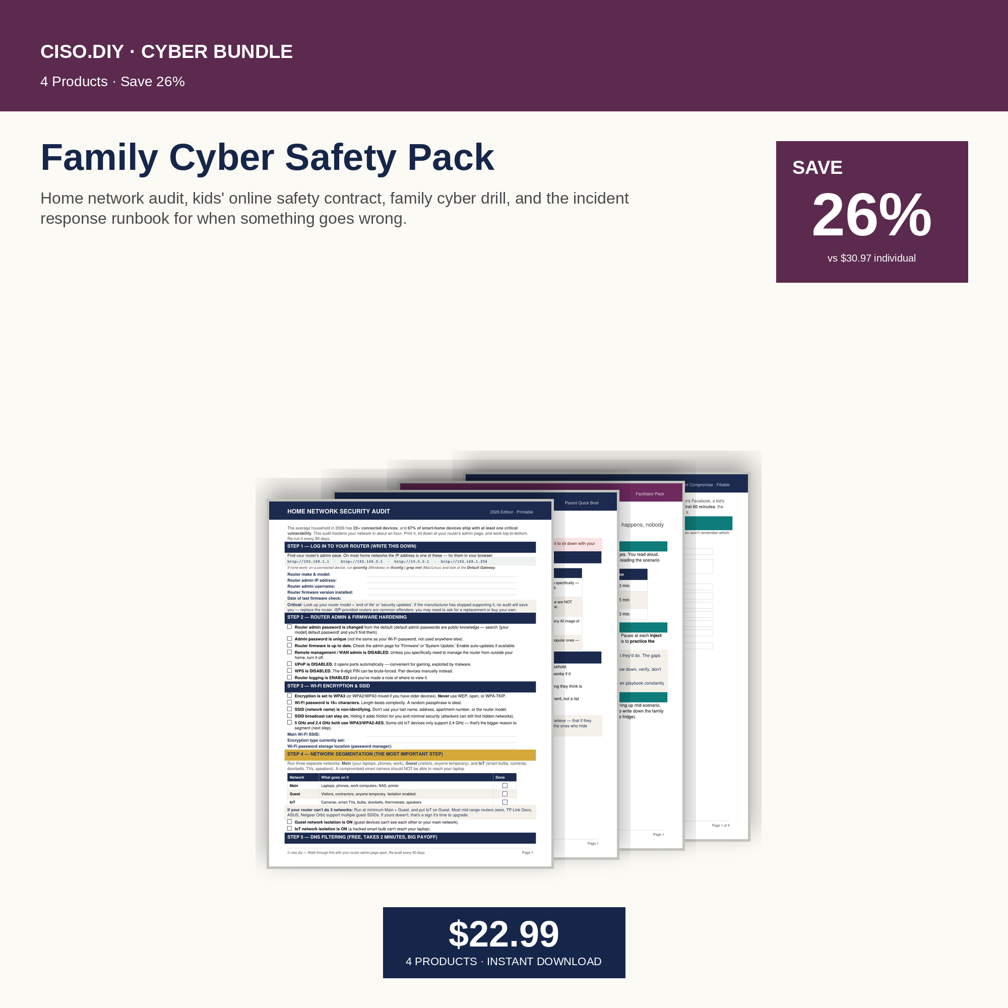 Family Cyber Safety Pack preview