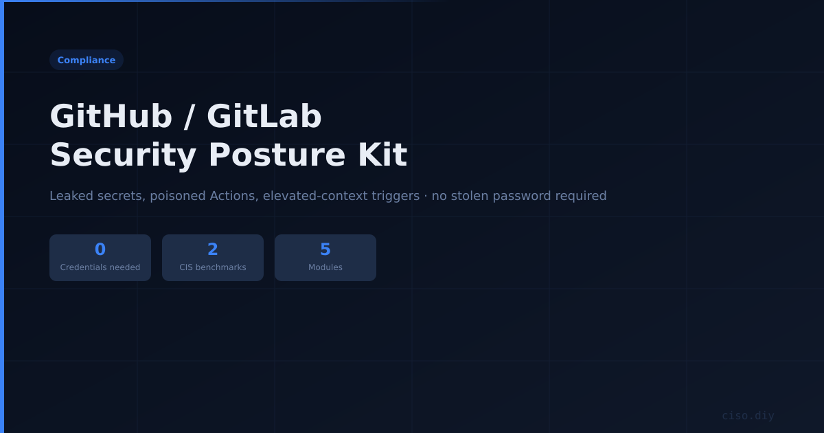 GitHub / GitLab Security Posture Kit preview