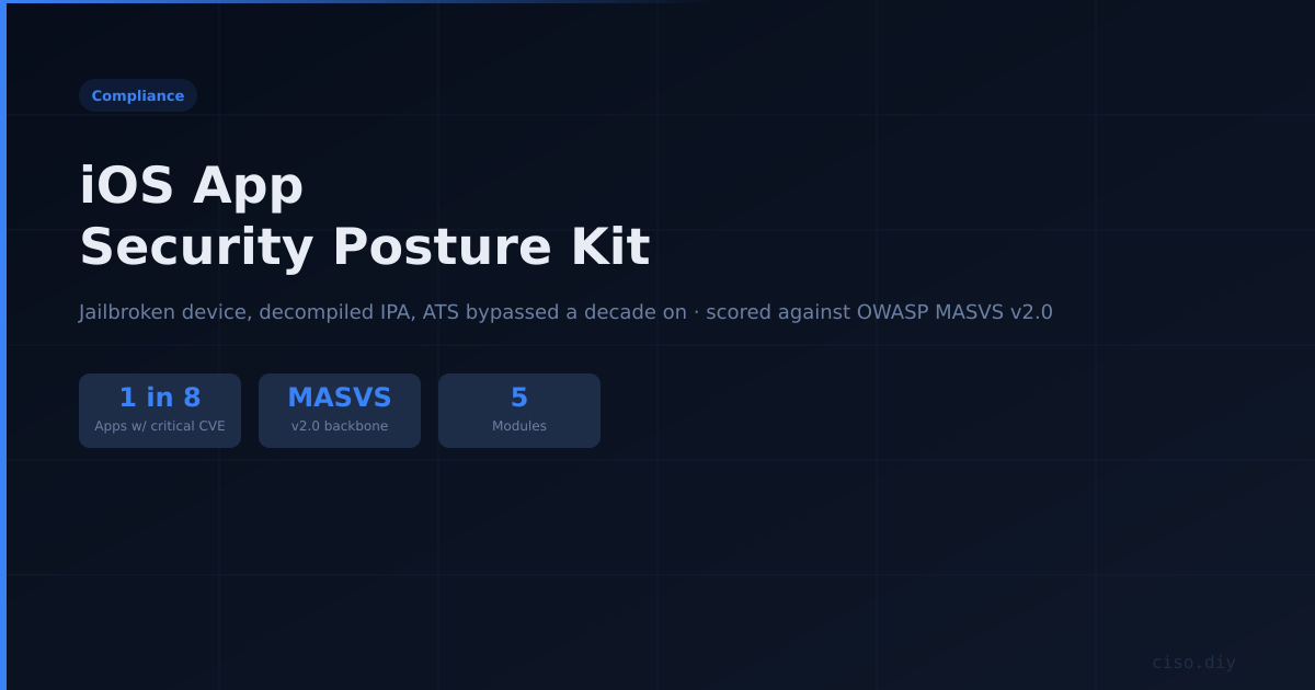 iOS Application Security Posture Kit preview