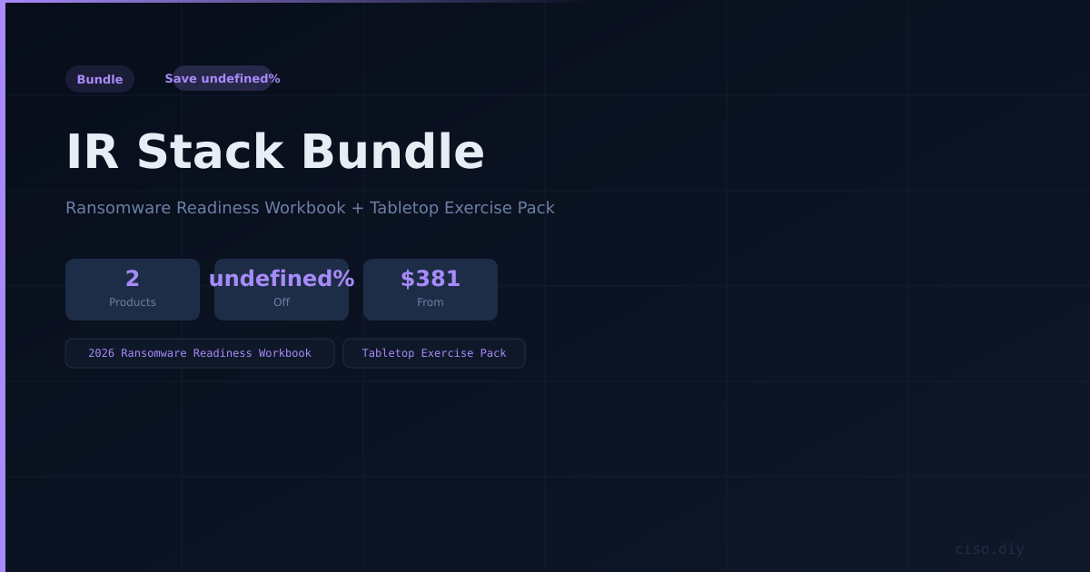 IR Stack Bundle preview
