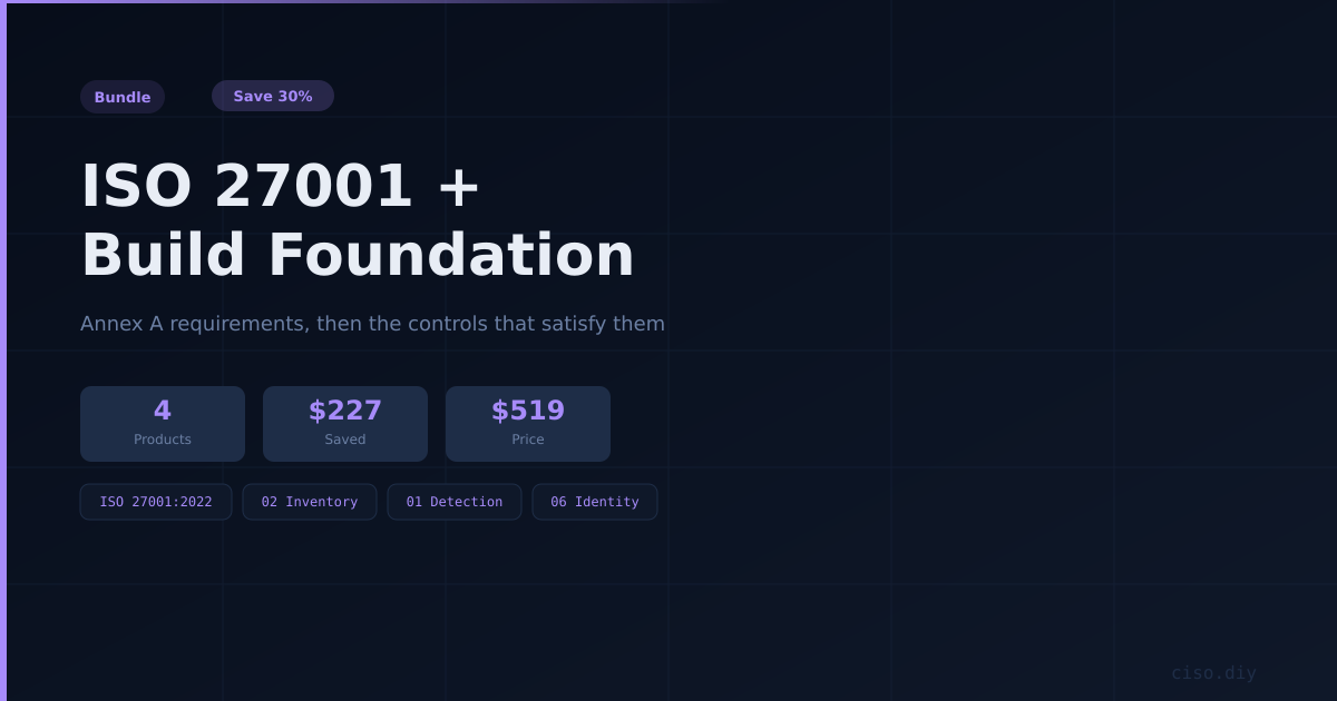 ISO 27001 + Build Foundation preview