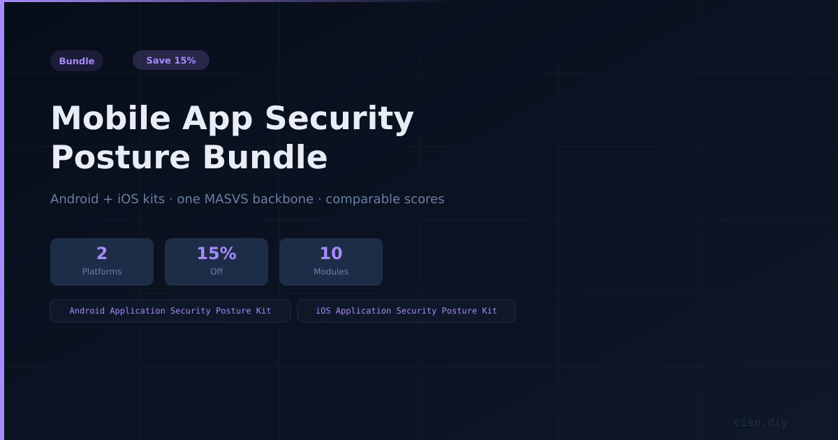 Mobile App Security Posture Bundle preview