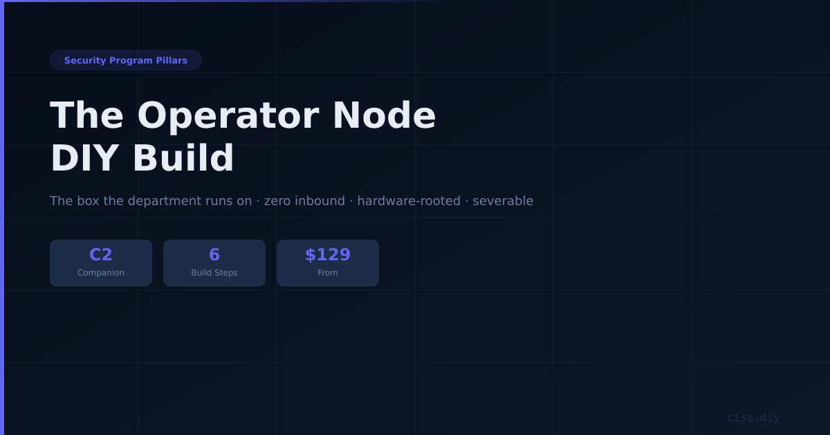C2 Companion — The Operator Node DIY Build
