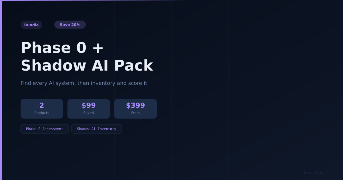 Phase 0 + Shadow AI Pack