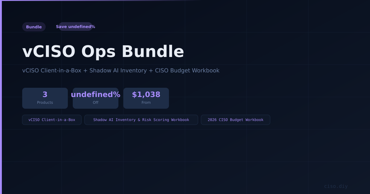 vCISO Ops Bundle