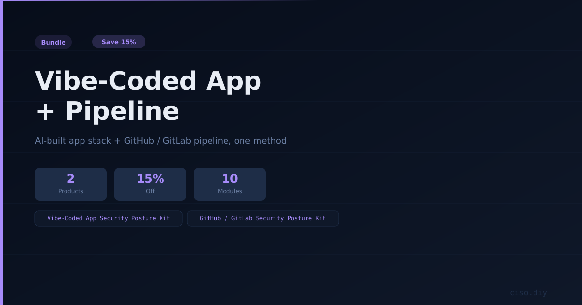 Vibe-Coded App + Pipeline preview